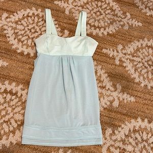 Lululemon tank with sports bra. Size 4 mint/seafoam blue/green